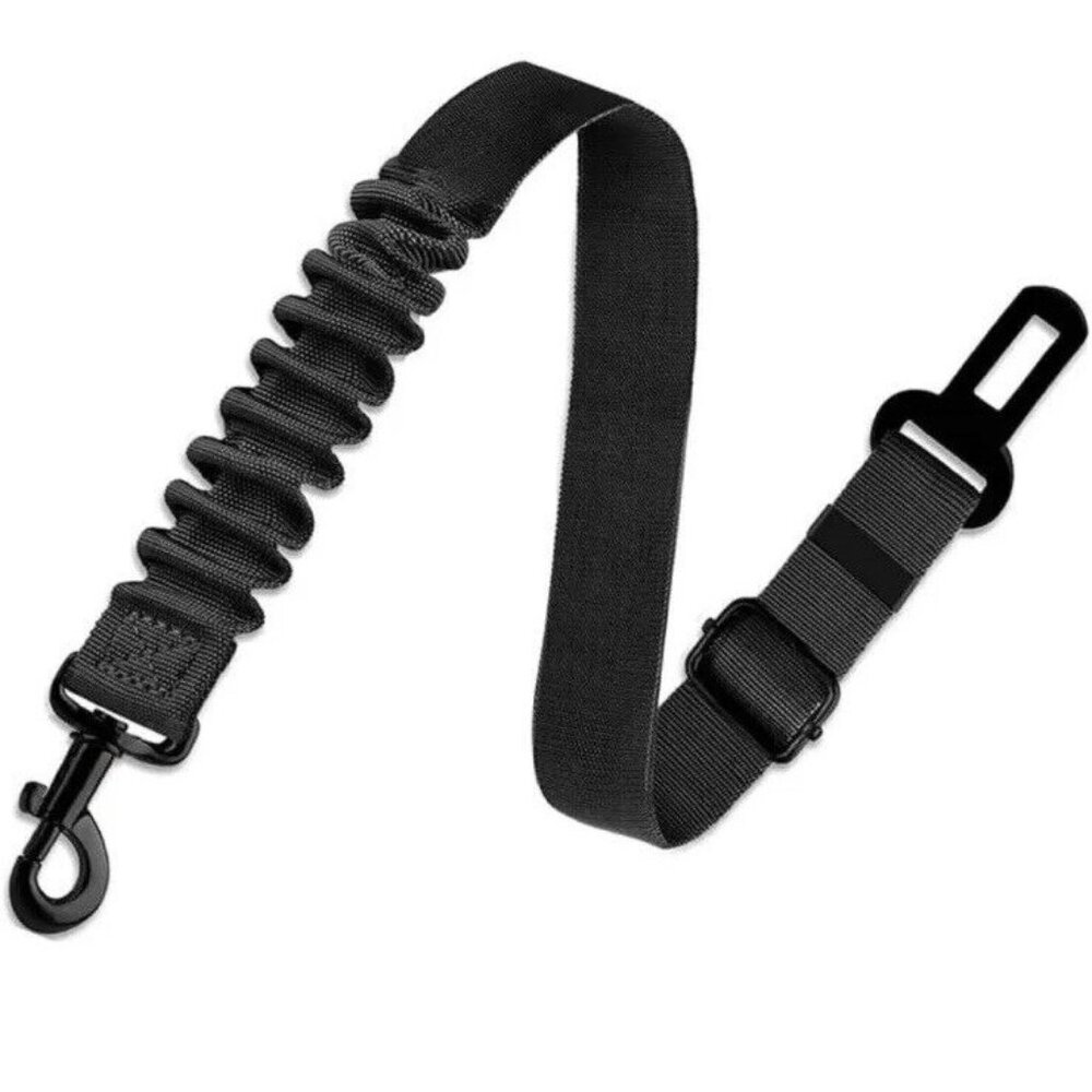 Adjustable Dog Car Seat Belt Black Car Harness Seatbelt For Dogs Bungee New